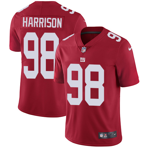 Nike Giants #98 Damon Harrison Red Alternate Men's Stitched NFL Vapor Untouchable Limited Jersey - Click Image to Close